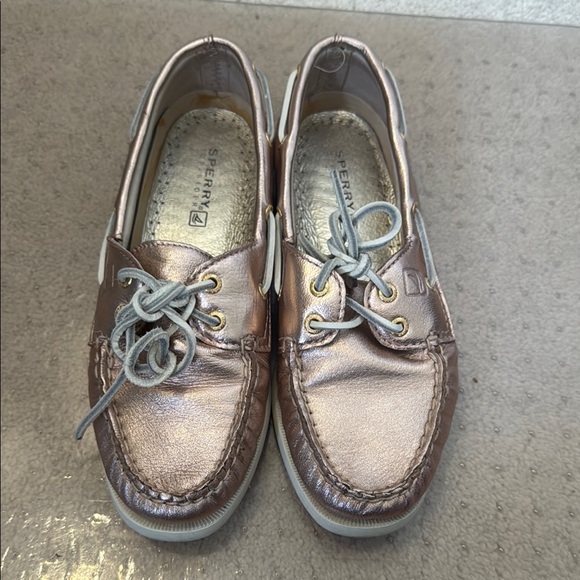 Sperry Rose Gold Boat Shoes - metallic - Picture 1 of 8